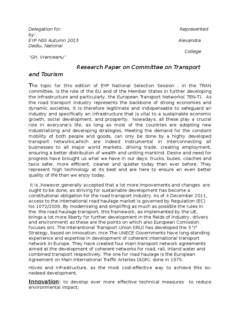 EU Transport Networks and Infrastructure | PDF | Transport | European Union