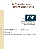 Trade Theories and Development Experience