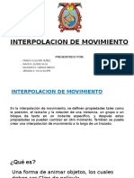 Interpolacion de Movimiento