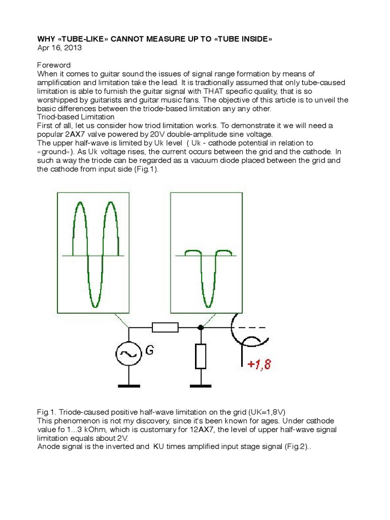 Tube to Jfet Amplifier Field Effect Transistor