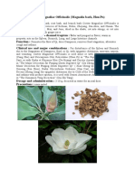 Cortex Magnoliae Officinalis (Magnolia Bark,) Part Use:: Hou Po