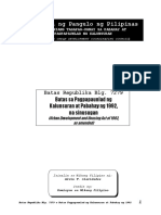 Batas Republika Blg. 7279 o Batas Sa Pagpapaunlad NG Kalunsuran at Pabahay NG 1992, Na Sinusugan.