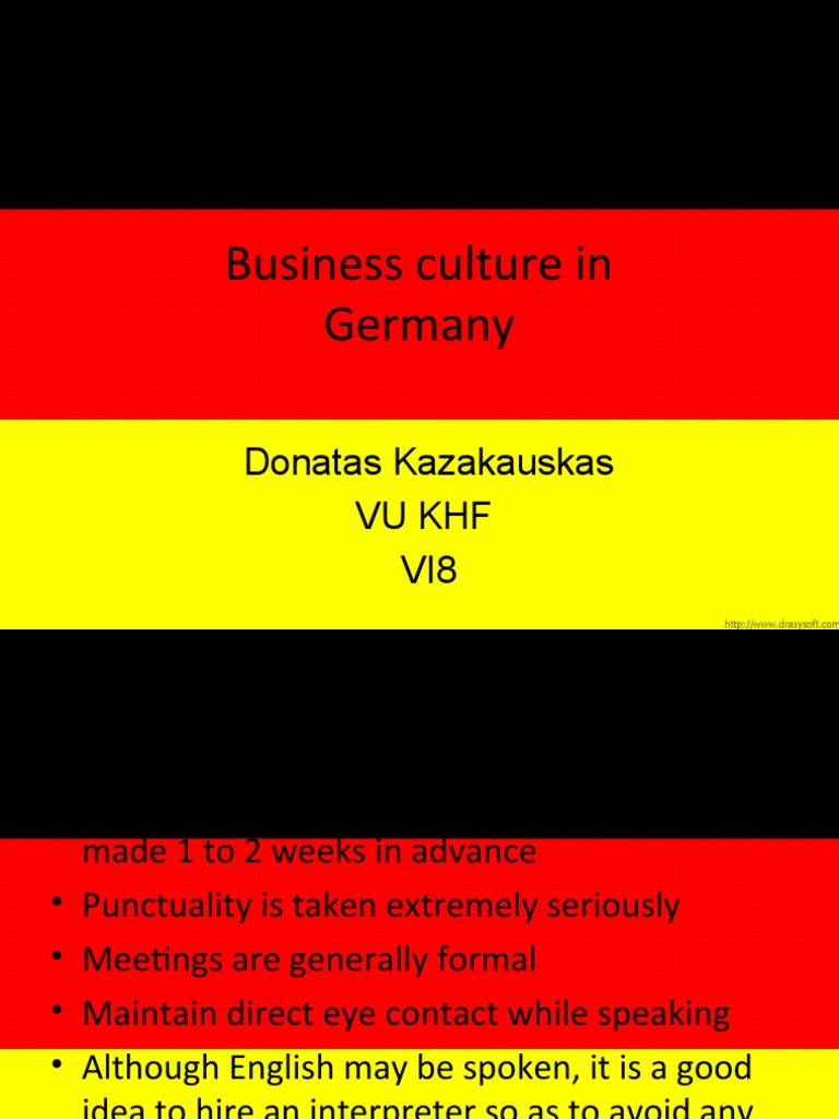 Business Culture in Germany | PDF