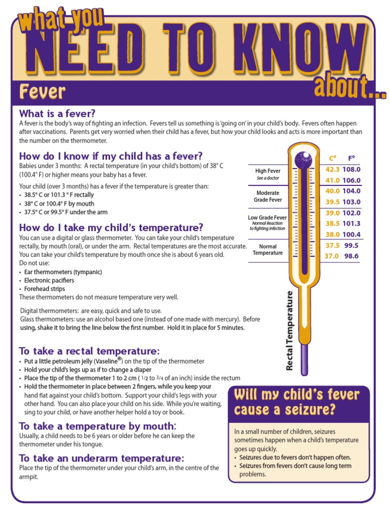 Fever: What Is A Fever? | PDF | Fever | Rectum