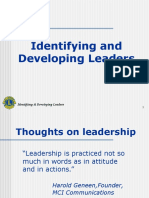 Identifying & Developing Leaders