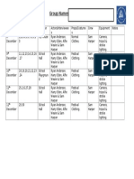 Shooting Schedule - Festival (Idents).