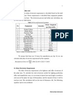 A. Process and Utility Unit: Table 1.4. Process Electricity Calculation