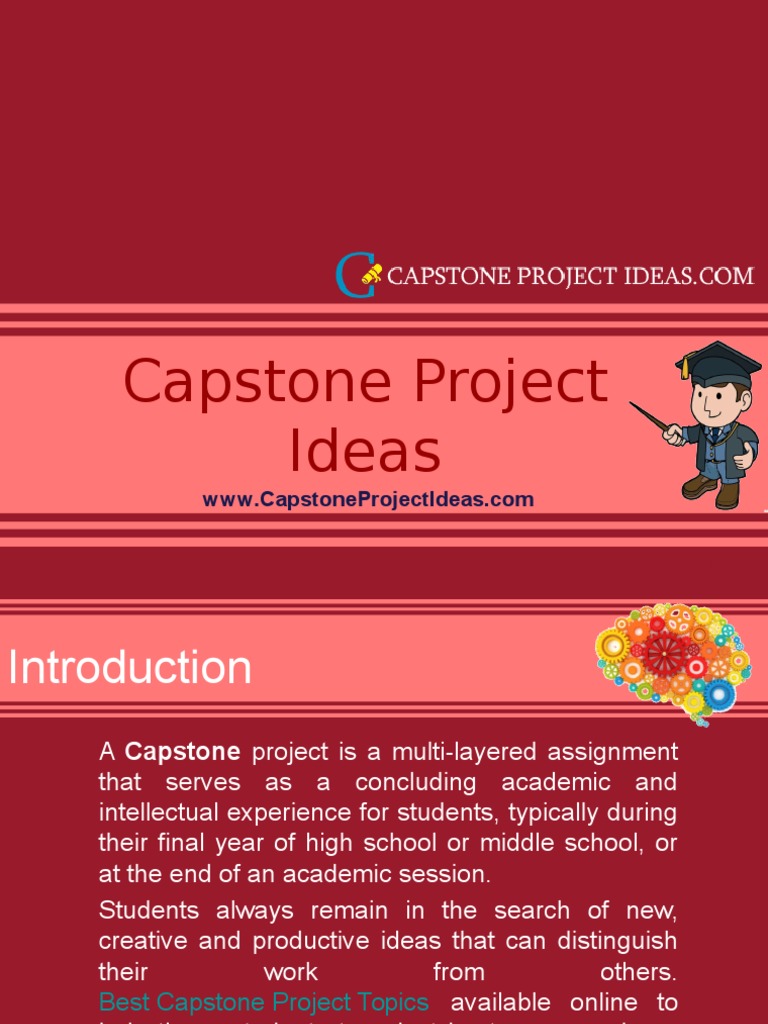 Education capstone project ideas picture