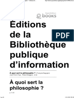 A Quoi Sert La Philosophie-François Dagognet