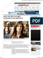 Kane Aide Files Wrongful Termination Suit Against Her in Philly - Com December 14, 2015
