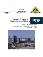 Summer Training 2015) Banha Factory of Electronics (