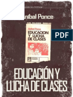 Educación y lucha de clases. Anibal Ponce.