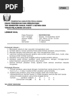 Soal Matematika Sma Uts Kelas Xii Ipa Semester 1