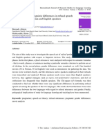 Investigating Cross-Linguistic Differences in Refusal Speech Act Among Native Persian and English Speakers