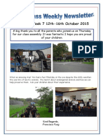 Autumn 1 Week 7 12th-16th October 2015