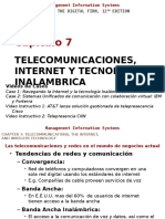 Telecomunicaciones, Internet y Tecnologia Inalambrica
