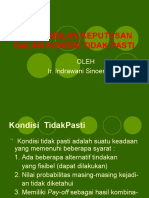 Pengambilan Keputusan Dalam Kondisi Tidak Pasti