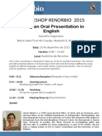 Renorbio Dez Workshop 2015