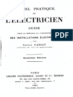 E.cadiat - Manuel Pratique de L'electricien