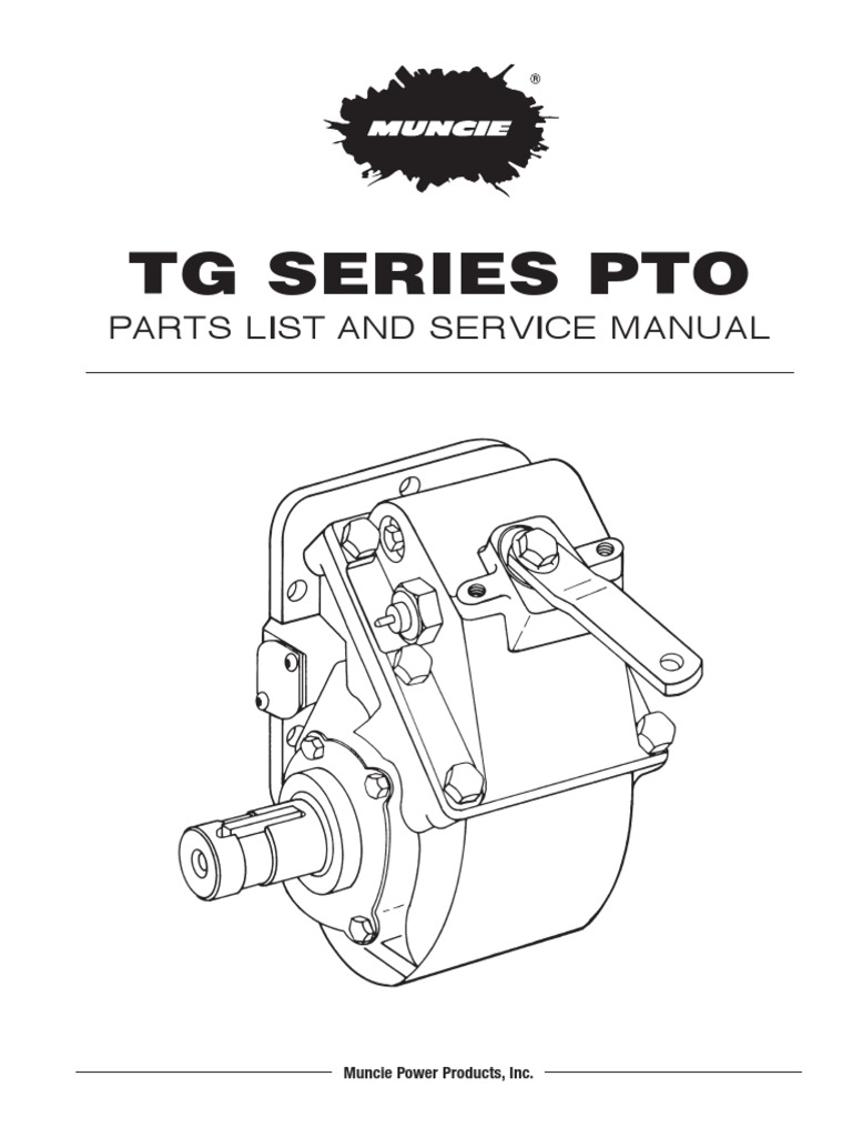 Manual de Partes PTO Muncie TG Series | Switch | Screw muncie pto wiring diagram 