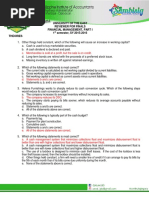 BFM 113 - Reviewer For Final Departmental Exam - Working Capital Management