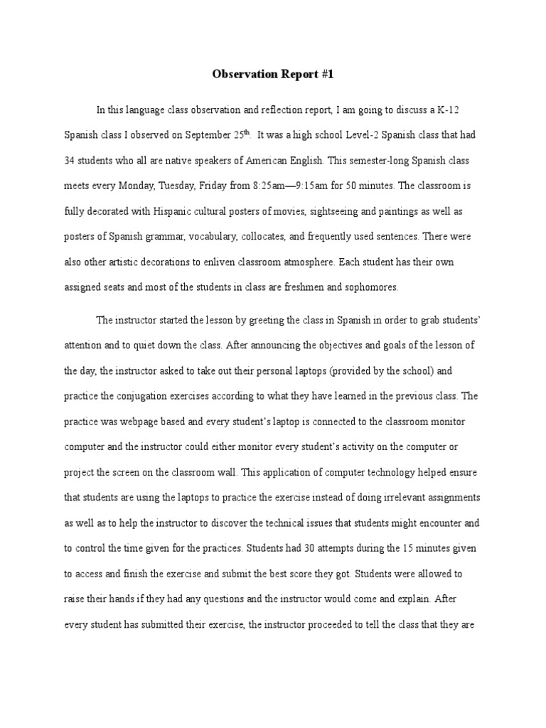 Behavioral observation essay picture