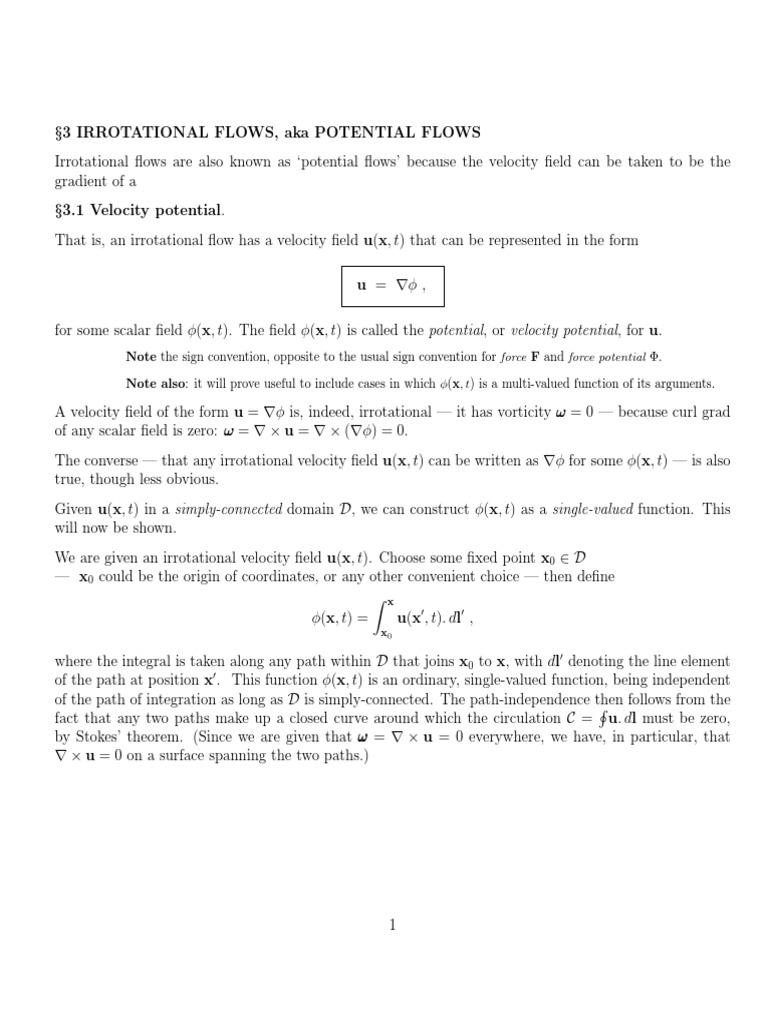 Different Kinds of Potential Flows | PDF | Fluid Dynamics | Hertz