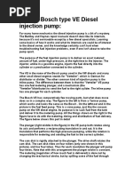 Bosch VE Injection Pump Rebuild Guide | PDF | Diesel Engine | Pump