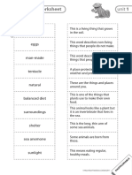 Definitions Worksheet: Unit 1