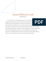 animal behavior lab experiment