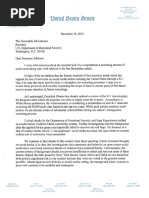 Tester's letter to DHS Secretary Johnson re social media vetting