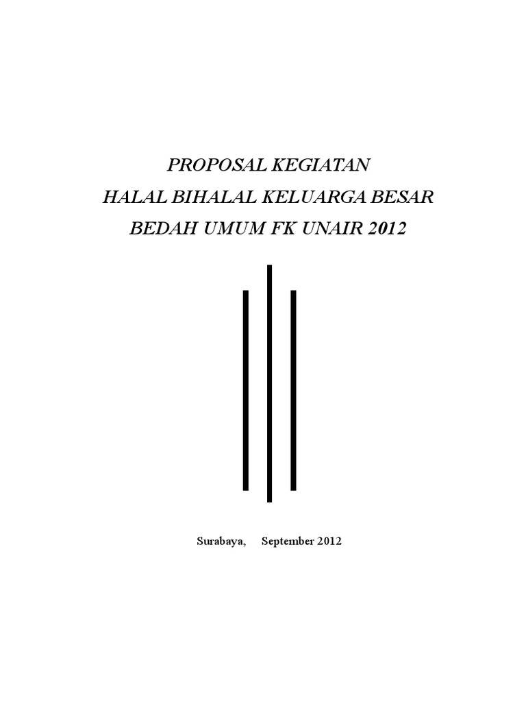 Proposal Halal Bihalal