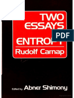 Carnap Shimony-Two Essays On Entropy