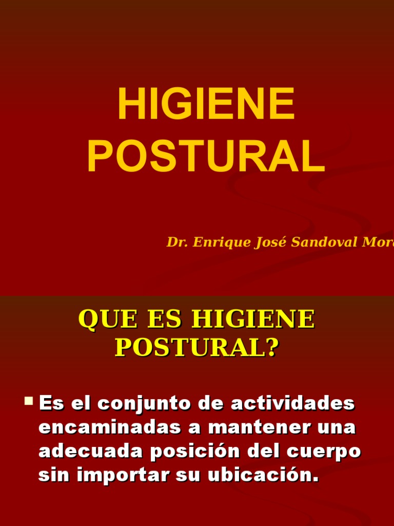 Higiene Postural y Salud Espinal | PDF | Dolor lumbar | La columna ...