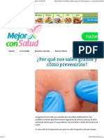 Mejor Con Salud Como Prevenir Los Granos