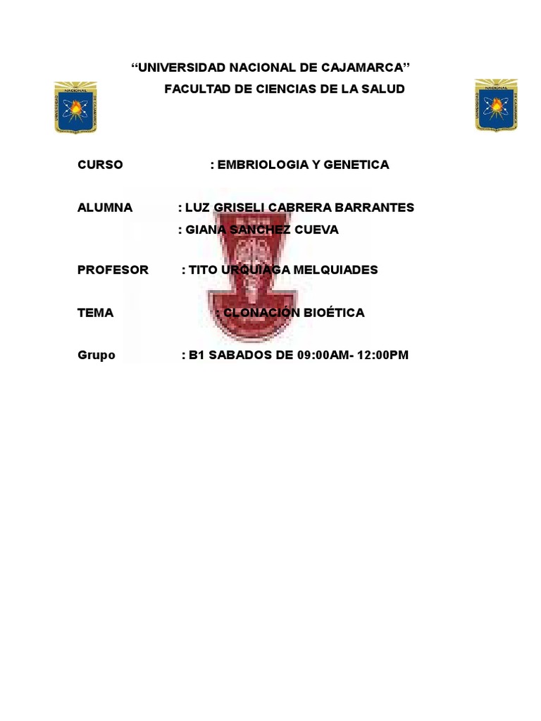 ClonacionBioetica Clonación Procesos biologicos