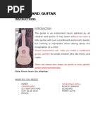 Cardboard Guitar Template Guide | PDF | Guitars | Celtic Musical Instruments