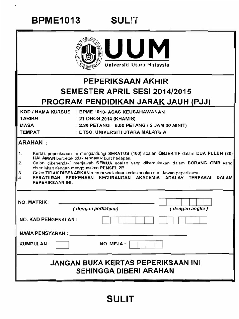 Contoh Soalan Hubungan Etnik - Contoh Bu