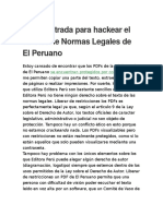 Guía Ilustrada Para Hackear El Boletín de Normas Legales de El Peruano