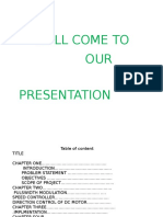 Well Come To OUR Presentation
