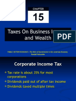 Taxes On Business Income and Wealth