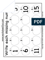 Missingnumbers Fruits 1to15 1