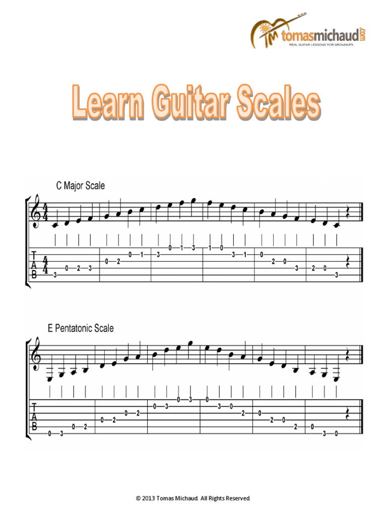 Learn Guitar Scales PDF