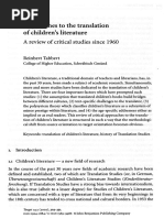 Download Approaches to the Translation of Childrens Literature by Pollena SN293405250 doc pdf