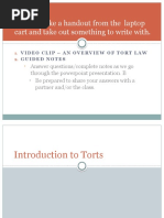 Intro To Torts CH 18