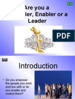 Are You A Controler Enabler or A Leaderl