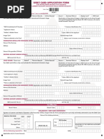 Debit Card Application Form