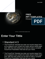 Ticking Time Industry PPT Templates Standard