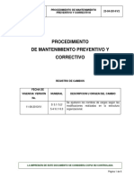 Procedimiento mantenimiento preventivo y correctivo