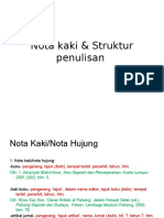 Nota Kaki Dan Struktur Penulisan